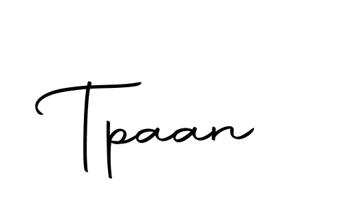 Make a beautiful signature design for name Tpaan. With this signature (Autography-DOLnW) style, you can create a handwritten signature for free. Tpaan signature style 10 images and pictures png