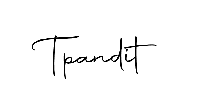 Design your own signature with our free online signature maker. With this signature software, you can create a handwritten (Autography-DOLnW) signature for name Tpandit. Tpandit signature style 10 images and pictures png