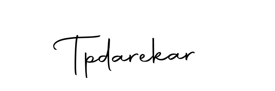 Make a beautiful signature design for name Tpdarekar. With this signature (Autography-DOLnW) style, you can create a handwritten signature for free. Tpdarekar signature style 10 images and pictures png