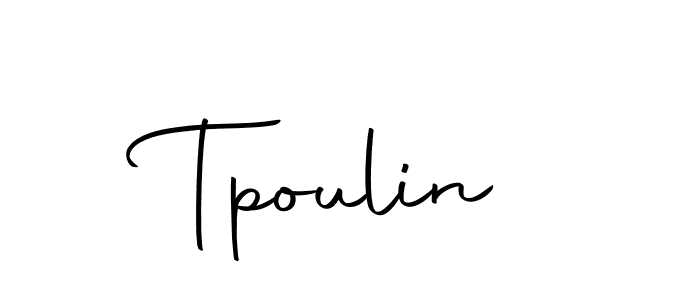 Here are the top 10 professional signature styles for the name Tpoulin. These are the best autograph styles you can use for your name. Tpoulin signature style 10 images and pictures png