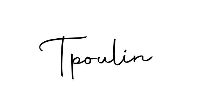How to make Tpoulin signature? Autography-DOLnW is a professional autograph style. Create handwritten signature for Tpoulin name. Tpoulin signature style 10 images and pictures png