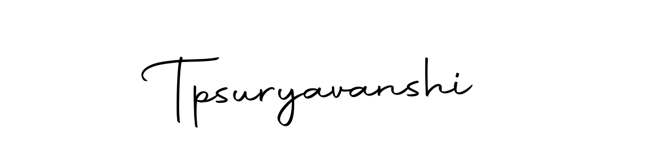 Design your own signature with our free online signature maker. With this signature software, you can create a handwritten (Autography-DOLnW) signature for name Tpsuryavanshi. Tpsuryavanshi signature style 10 images and pictures png