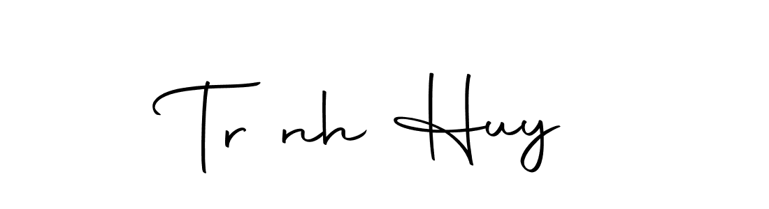 Design your own signature with our free online signature maker. With this signature software, you can create a handwritten (Autography-DOLnW) signature for name Trịnh Huy. Trịnh Huy signature style 10 images and pictures png