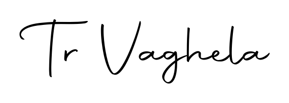 The Autography-DOLnW typeface gives name Tr Vaghela a refined look. Suitable for certificates, diplomas, and official verification. Tr Vaghela signature style 10 images and pictures png