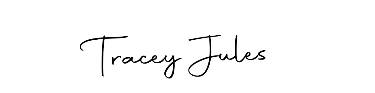 Create a beautiful signature design for name Tracey Jules. With this signature (Autography-DOLnW) fonts, you can make a handwritten signature for free. Tracey Jules signature style 10 images and pictures png