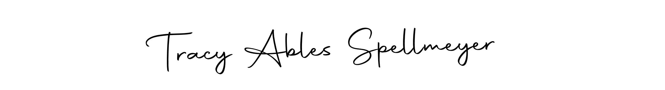 The best way (Autography-DOLnW) to make a short signature is to pick only two or three words in your name. The name Tracy Ables Spellmeyer include a total of six letters. For converting this name. Tracy Ables Spellmeyer signature style 10 images and pictures png