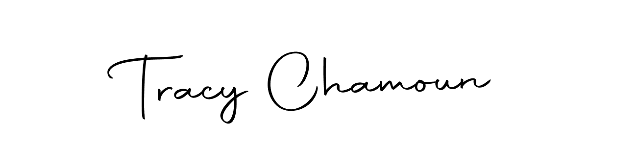 Create a beautiful signature design for name Tracy Chamoun. With this signature (Autography-DOLnW) fonts, you can make a handwritten signature for free. Tracy Chamoun signature style 10 images and pictures png