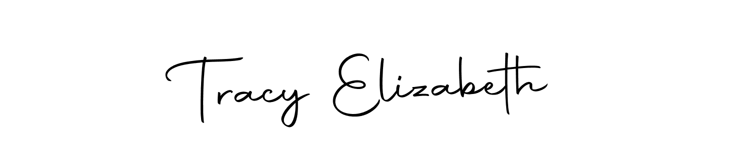 Autography-DOLnW is a professional signature style that is perfect for those who want to add a touch of class to their signature. It is also a great choice for those who want to make their signature more unique. Get Tracy Elizabeth name to fancy signature for free. Tracy Elizabeth signature style 10 images and pictures png