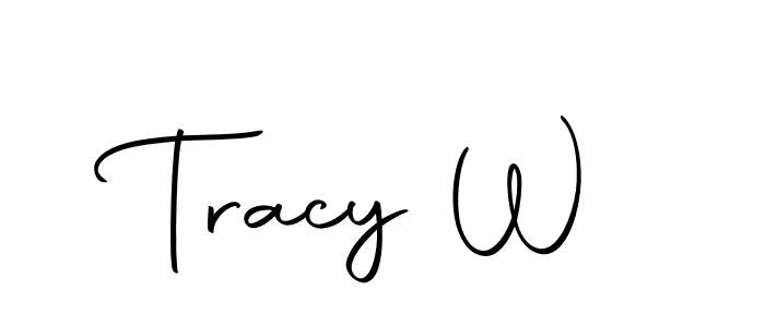 Use a signature maker to create a handwritten signature online. With this signature software, you can design (Autography-DOLnW) your own signature for name Tracy W. Tracy W signature style 10 images and pictures png