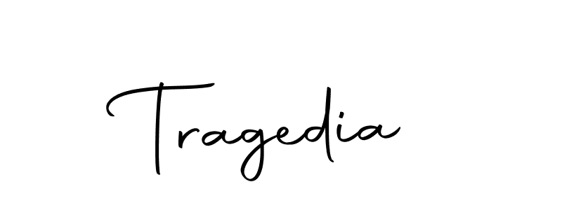 Make a beautiful signature design for name Tragedia. With this signature (Autography-DOLnW) style, you can create a handwritten signature for free. Tragedia signature style 10 images and pictures png