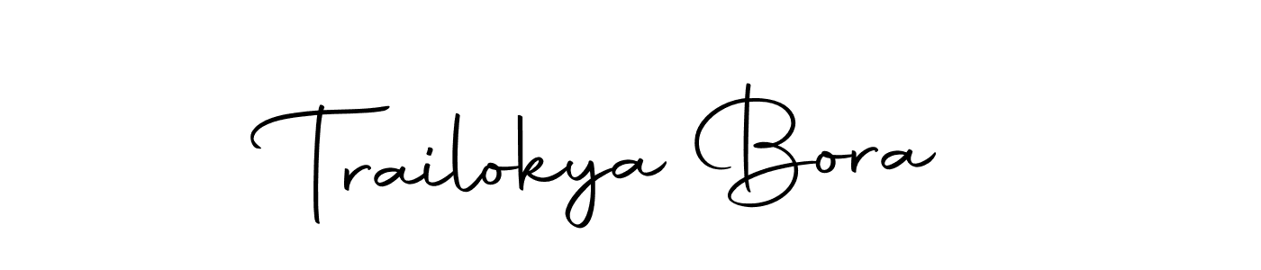 You can use this online signature creator to create a handwritten signature for the name Trailokya Bora. This is the best online autograph maker. Trailokya Bora signature style 10 images and pictures png