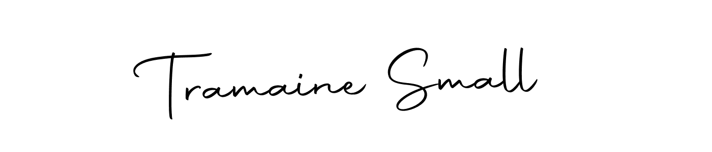 Tramaine Small stylish signature style. Best Handwritten Sign (Autography-DOLnW) for my name. Handwritten Signature Collection Ideas for my name Tramaine Small. Tramaine Small signature style 10 images and pictures png