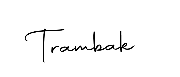 The best way (Autography-DOLnW) to make a short signature is to pick only two or three words in your name. The name Trambak include a total of six letters. For converting this name. Trambak signature style 10 images and pictures png