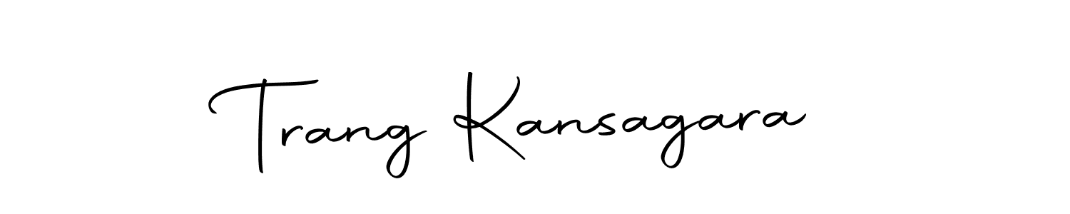 How to make Trang Kansagara signature? Autography-DOLnW is a professional autograph style. Create handwritten signature for Trang Kansagara name. Trang Kansagara signature style 10 images and pictures png