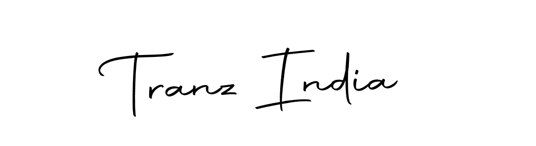 Make a beautiful signature design for name Tranz India. With this signature (Autography-DOLnW) style, you can create a handwritten signature for free. Tranz India signature style 10 images and pictures png