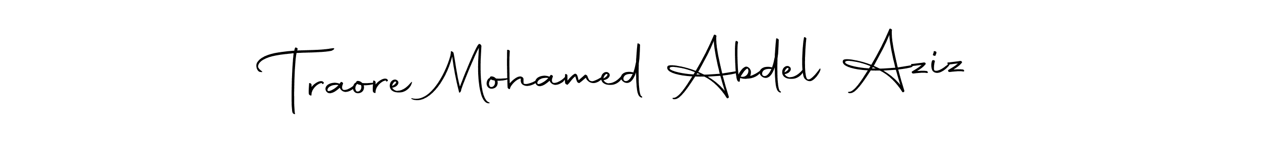 Similarly Autography-DOLnW is the best handwritten signature design. Signature creator online .You can use it as an online autograph creator for name Traore Mohamed Abdel Aziz. Traore Mohamed Abdel Aziz signature style 10 images and pictures png