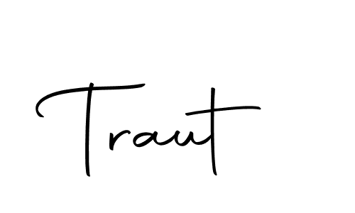 Make a beautiful signature design for name Traut. With this signature (Autography-DOLnW) style, you can create a handwritten signature for free. Traut signature style 10 images and pictures png