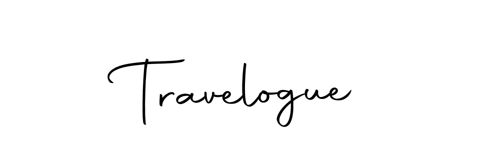 How to make Travelogue name signature. Use Autography-DOLnW style for creating short signs online. This is the latest handwritten sign. Travelogue signature style 10 images and pictures png