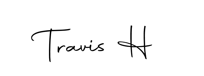 Travis H stylish signature style. Best Handwritten Sign (Autography-DOLnW) for my name. Handwritten Signature Collection Ideas for my name Travis H. Travis H signature style 10 images and pictures png