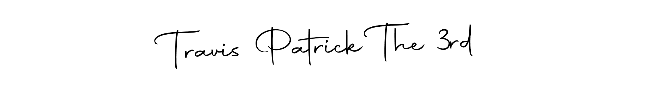 Create a beautiful signature design for name Travis Patrick The 3rd. With this signature (Autography-DOLnW) fonts, you can make a handwritten signature for free. Travis Patrick The 3rd signature style 10 images and pictures png