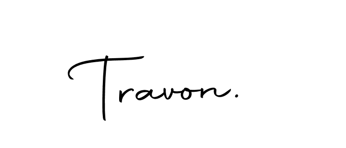 Design your own signature with our free online signature maker. With this signature software, you can create a handwritten (Autography-DOLnW) signature for name Travon.. Travon. signature style 10 images and pictures png