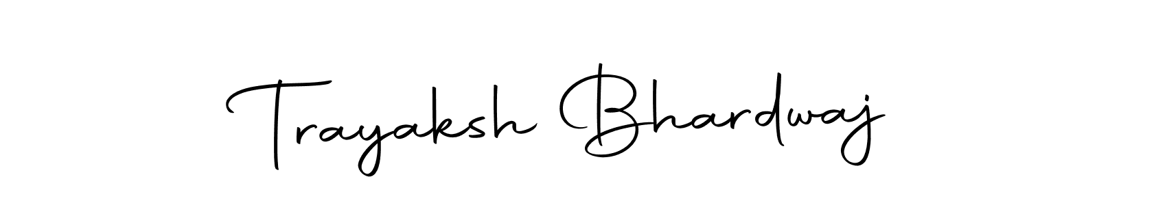 You can use this online signature creator to create a handwritten signature for the name Trayaksh Bhardwaj. This is the best online autograph maker. Trayaksh Bhardwaj signature style 10 images and pictures png