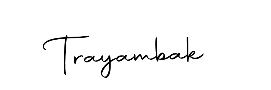 How to make Trayambak signature? Autography-DOLnW is a professional autograph style. Create handwritten signature for Trayambak name. Trayambak signature style 10 images and pictures png