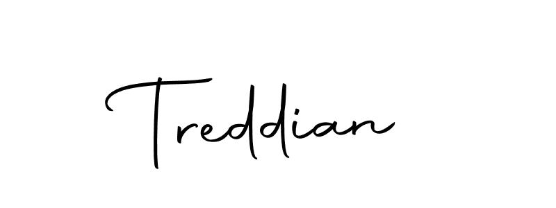 How to make Treddian name signature. Use Autography-DOLnW style for creating short signs online. This is the latest handwritten sign. Treddian signature style 10 images and pictures png