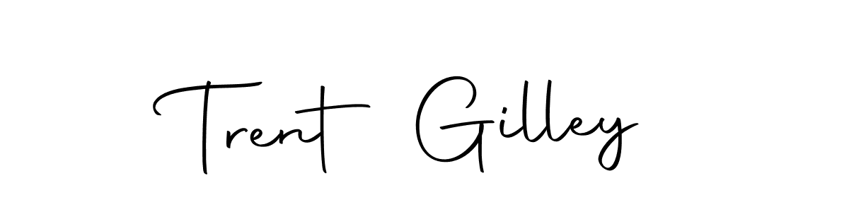 Create a beautiful signature design for name Trent Gilley. With this signature (Autography-DOLnW) fonts, you can make a handwritten signature for free. Trent Gilley signature style 10 images and pictures png