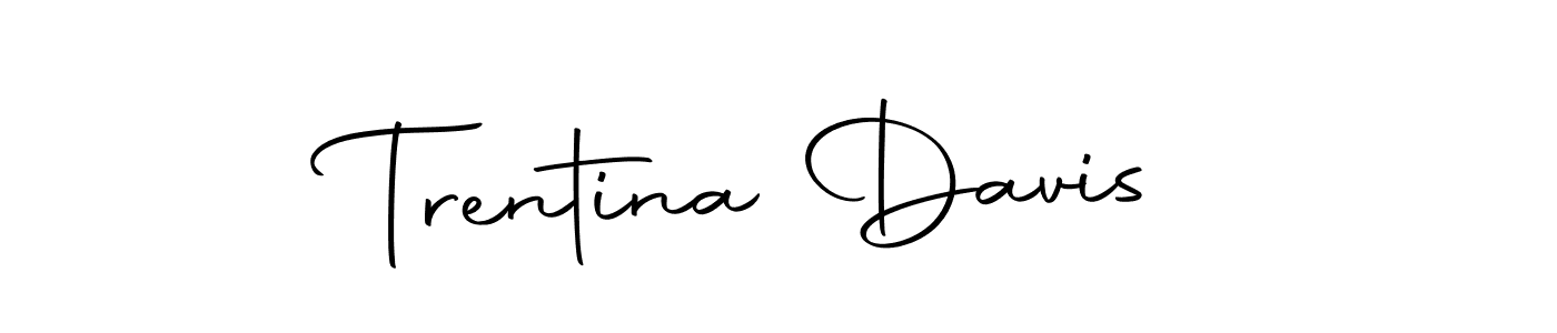 This is the best signature style for the Trentina Davis name. Also you like these signature font (Autography-DOLnW). Mix name signature. Trentina Davis signature style 10 images and pictures png