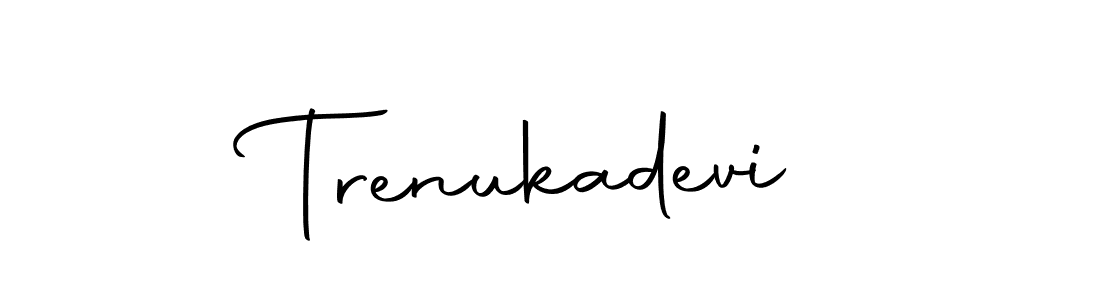 You can use this online signature creator to create a handwritten signature for the name Trenukadevi. This is the best online autograph maker. Trenukadevi signature style 10 images and pictures png