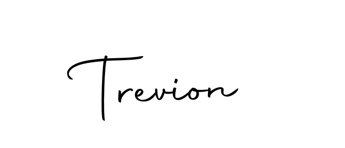 Create a beautiful signature design for name Trevion. With this signature (Autography-DOLnW) fonts, you can make a handwritten signature for free. Trevion signature style 10 images and pictures png
