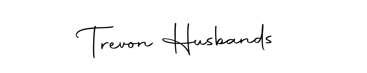 Make a beautiful signature design for name Trevon Husbands. With this signature (Autography-DOLnW) style, you can create a handwritten signature for free. Trevon Husbands signature style 10 images and pictures png