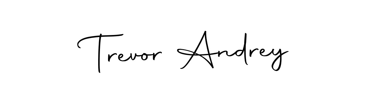 Make a beautiful signature design for name Trevor Andrey. Use this online signature maker to create a handwritten signature for free. Trevor Andrey signature style 10 images and pictures png