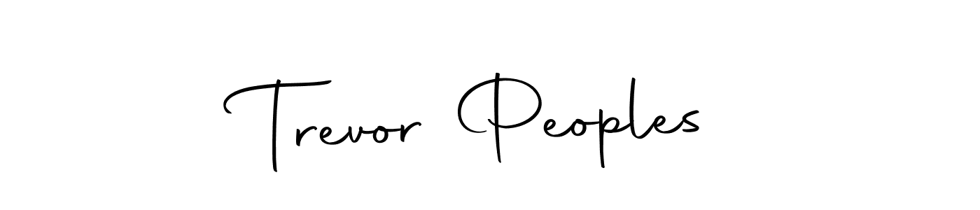 The best way (Autography-DOLnW) to make a short signature is to pick only two or three words in your name. The name Trevor Peoples include a total of six letters. For converting this name. Trevor Peoples signature style 10 images and pictures png