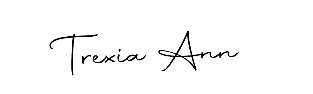 Design your own signature with our free online signature maker. With this signature software, you can create a handwritten (Autography-DOLnW) signature for name Trexia Ann. Trexia Ann signature style 10 images and pictures png