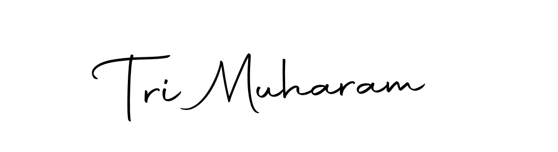 How to make Tri Muharam name signature. Use Autography-DOLnW style for creating short signs online. This is the latest handwritten sign. Tri Muharam signature style 10 images and pictures png