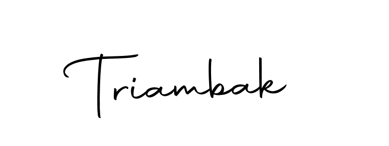 if you are searching for the best signature style for your name Triambak. so please give up your signature search. here we have designed multiple signature styles  using Autography-DOLnW. Triambak signature style 10 images and pictures png