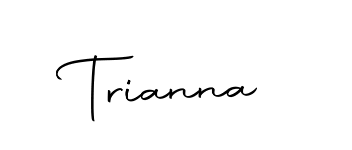 Make a short Trianna signature style. Manage your documents anywhere anytime using Autography-DOLnW. Create and add eSignatures, submit forms, share and send files easily. Trianna signature style 10 images and pictures png