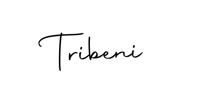 Design your own signature with our free online signature maker. With this signature software, you can create a handwritten (Autography-DOLnW) signature for name Tribeni. Tribeni signature style 10 images and pictures png