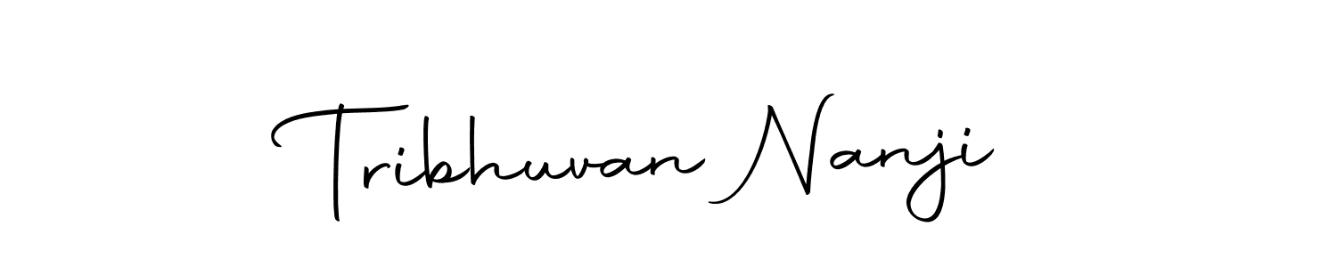 Make a beautiful signature design for name Tribhuvan Nanji. Use this online signature maker to create a handwritten signature for free. Tribhuvan Nanji signature style 10 images and pictures png