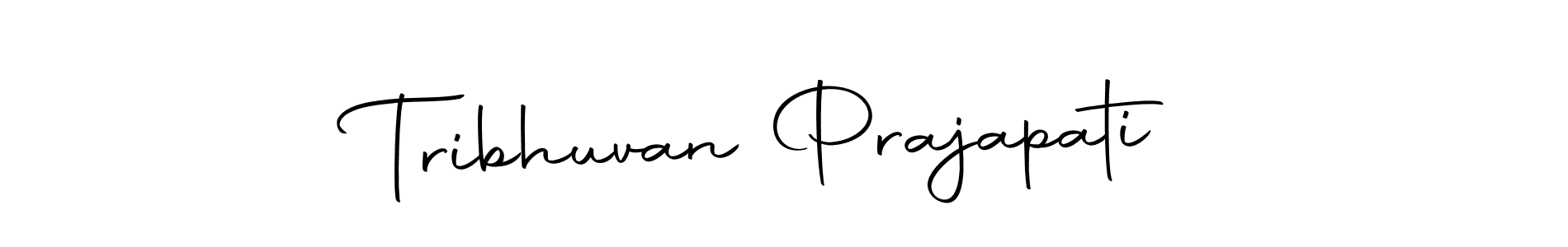 How to make Tribhuvan Prajapati signature? Autography-DOLnW is a professional autograph style. Create handwritten signature for Tribhuvan Prajapati name. Tribhuvan Prajapati signature style 10 images and pictures png