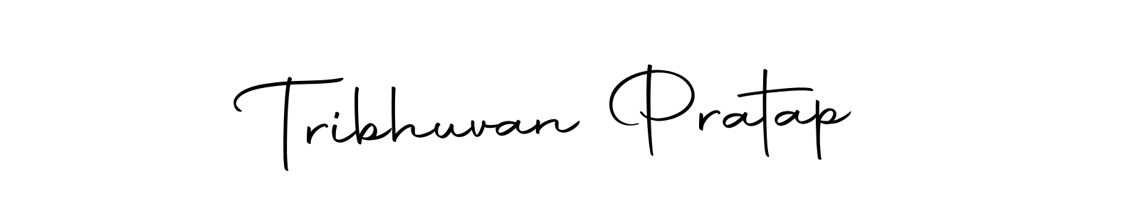 Create a beautiful signature design for name Tribhuvan Pratap. With this signature (Autography-DOLnW) fonts, you can make a handwritten signature for free. Tribhuvan Pratap signature style 10 images and pictures png