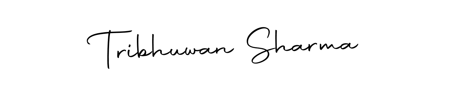 How to make Tribhuwan Sharma signature? Autography-DOLnW is a professional autograph style. Create handwritten signature for Tribhuwan Sharma name. Tribhuwan Sharma signature style 10 images and pictures png