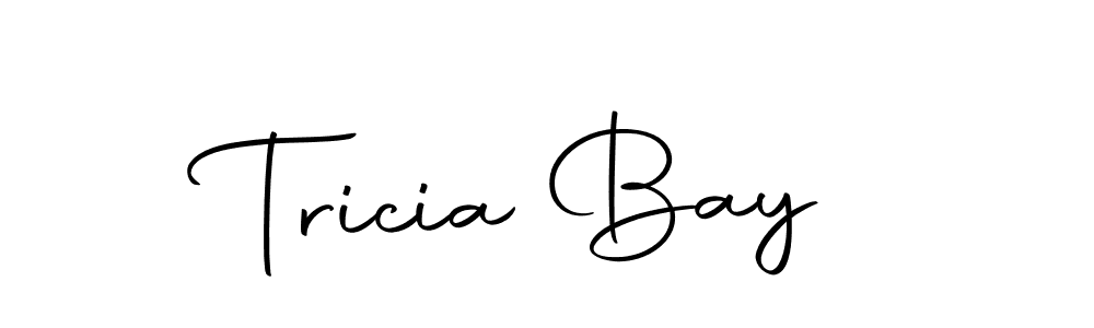 Make a beautiful signature design for name Tricia Bay. With this signature (Autography-DOLnW) style, you can create a handwritten signature for free. Tricia Bay signature style 10 images and pictures png