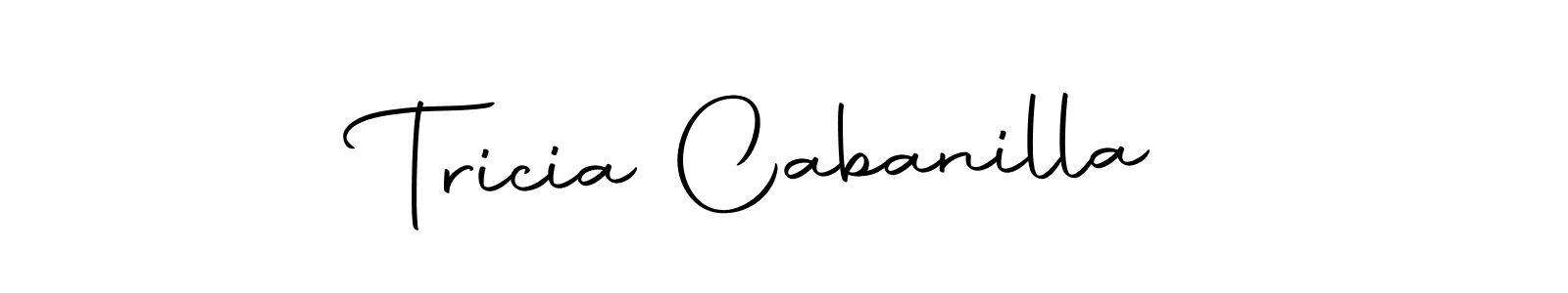 Use a signature maker to create a handwritten signature online. With this signature software, you can design (Autography-DOLnW) your own signature for name Tricia Cabanilla. Tricia Cabanilla signature style 10 images and pictures png