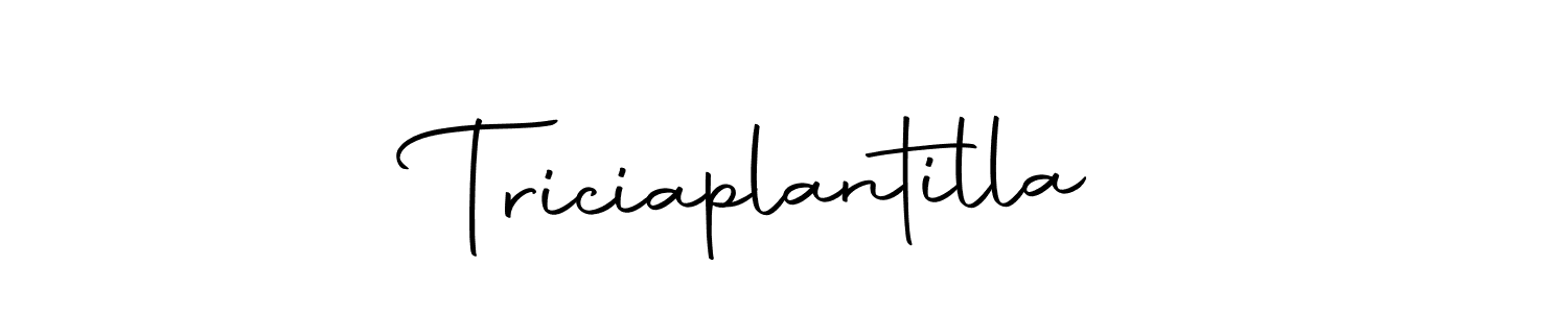 How to make Triciaplantilla signature? Autography-DOLnW is a professional autograph style. Create handwritten signature for Triciaplantilla name. Triciaplantilla signature style 10 images and pictures png