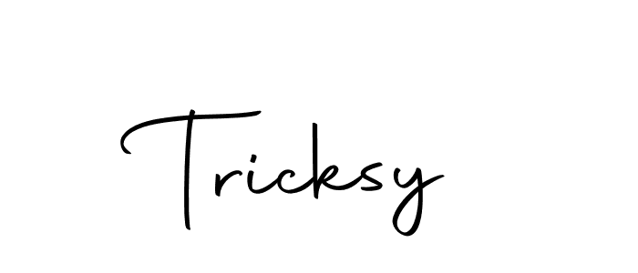 Create a beautiful signature design for name Tricksy. With this signature (Autography-DOLnW) fonts, you can make a handwritten signature for free. Tricksy signature style 10 images and pictures png