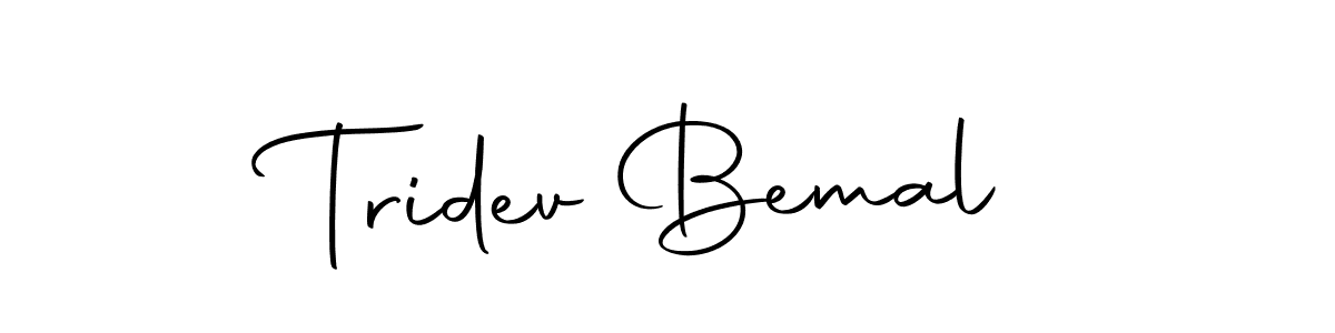 Design your own signature with our free online signature maker. With this signature software, you can create a handwritten (Autography-DOLnW) signature for name Tridev Bemal. Tridev Bemal signature style 10 images and pictures png