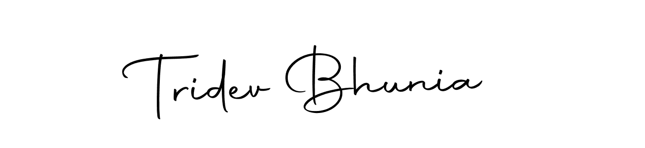 Tridev Bhunia stylish signature style. Best Handwritten Sign (Autography-DOLnW) for my name. Handwritten Signature Collection Ideas for my name Tridev Bhunia. Tridev Bhunia signature style 10 images and pictures png